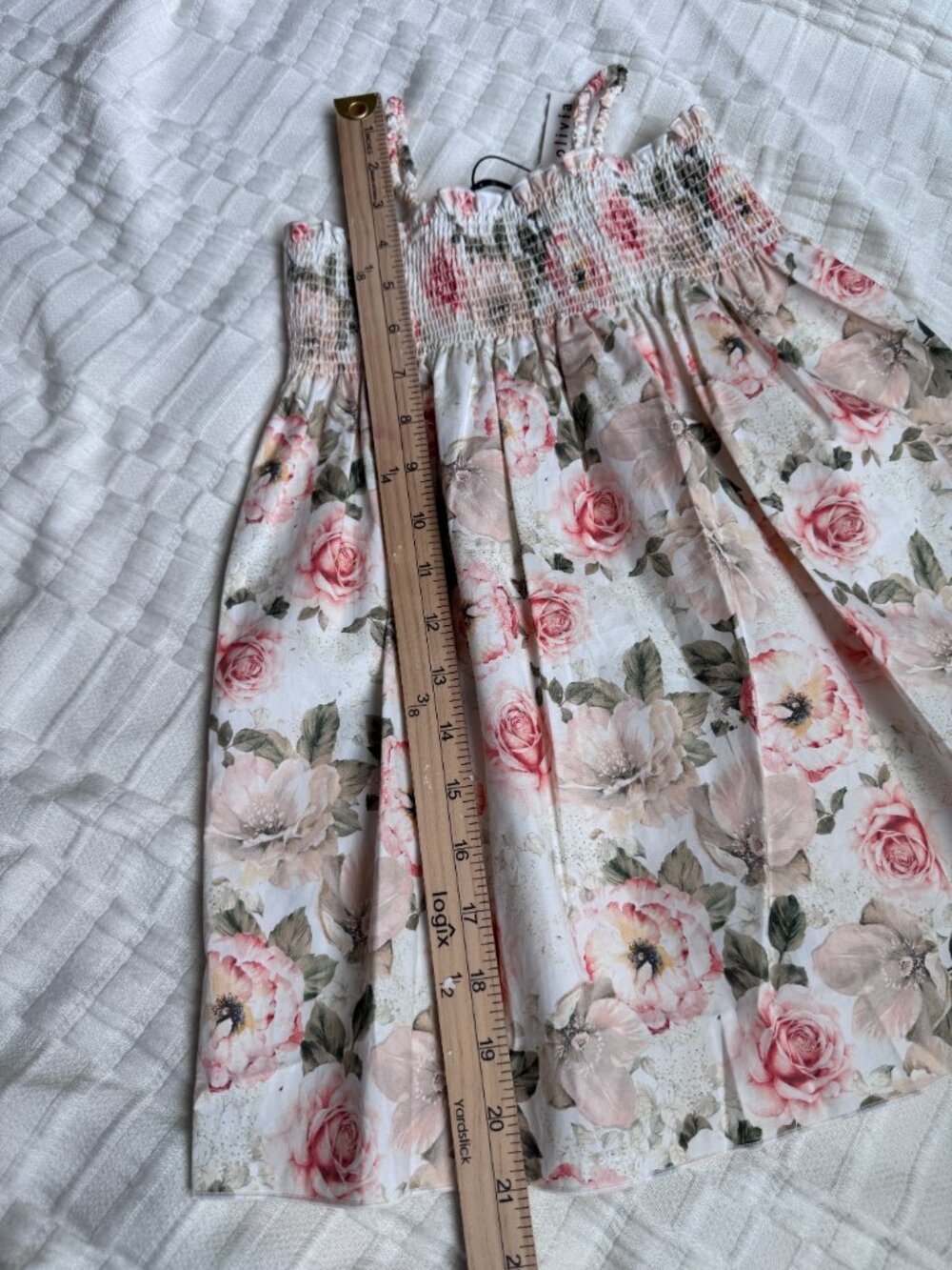 NWT Alice + Olivia Girls Floral Smocked Dress Size 4T - Picture 6 of 8